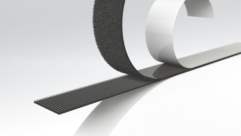 hook and loop tape, double-sided self-adhesive
